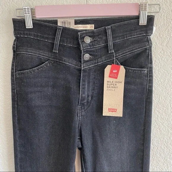 Levi’s Sculpt Mile High Super Skinny Ankle Jeans - Picture 2 of 7